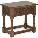 FurnitureToday Oak Country Carved Joined Box Table