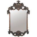 FurnitureToday Oak Country Large Carved Hall Mirror