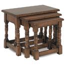 FurnitureToday Oak Country Refectory Nest Of Tables