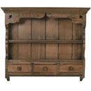 FurnitureToday Oak Country Three Drawer Spice Jar Rack