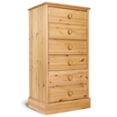 FurnitureToday One Range Pine 6 Drawer Chest