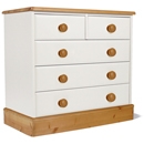 FurnitureToday One Range Pine Painted 3   2 Drawer Wide Chest