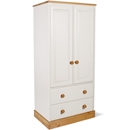 FurnitureToday One Range Pine Painted Double Gents Wardrobe