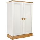 FurnitureToday One Range Pine Painted Low Full Hanging Wardrobe