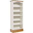 One Range Pine Painted Tall Narrow Bookcase