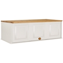FurnitureToday One Range Pine Painted Top Box For Triple Wardrobe