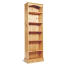 One Range Pine Tall Narrow Bookcase