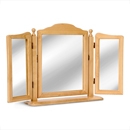 FurnitureToday One Range Pine Triple Dressing Table Mirror