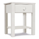 One Range White Painted 1 Drawer Open Bedside