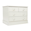 FurnitureToday One Range White Painted 2   2 Drawer Wide Chest