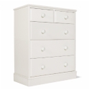 One Range White Painted 3 + 2 All Deep Drawer