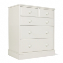 One Range White Painted 3 + 2 Deep Drawer Wide