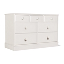 One Range White Painted 3 over 4 Drawer Chest