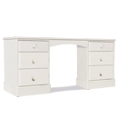 One Range White Painted Double Dressing Table
