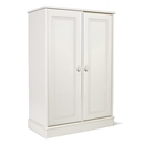 FurnitureToday One Range White Painted Low Full Hanging Wardrobe