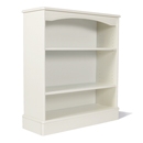 One Range White Painted Low Wide Bookcase