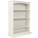 One Range White Painted Medium Wide Bookcase