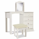 FurnitureToday One Range White Painted Single Dressing Table Set