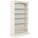 FurnitureToday One Range White Painted Tall Wide Bookcase