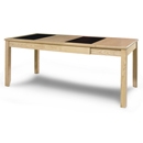 FurnitureToday Opus Solid Ash Extending Dining Table