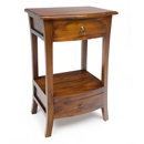 FurnitureToday Pacific Mahogany 2 Drawer Telephone Table