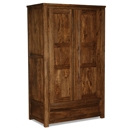 FurnitureToday Panama Dark Wood Double Wardrobe