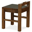 FurnitureToday Panama Dark Wood Dressing Table Stool
