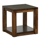 FurnitureToday Panama Dark Wood Lamp Table