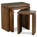 FurnitureToday Panama Dark Wood Nest Of Tables