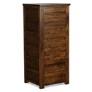 FurnitureToday Panama Dark Wood Tall Boy