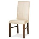 FurnitureToday Panama faux Ivory leather chair