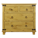 FurnitureToday Peru Pine 2 over 2 chest