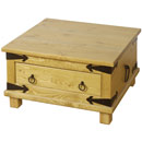 FurnitureToday Peru Pine coffee table with drawer