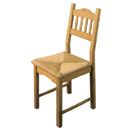 FurnitureToday Peru Pine Rush Seat Chair