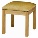 Plum compact dressing table stool