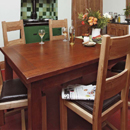 FurnitureToday Plum dark oak dining set
