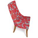 Primrose Burnt Red curved dining chairs
