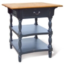 FurnitureToday Provence Black Painted 1 Drawer Console