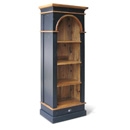FurnitureToday Provence Black Painted Small President Bookcase