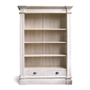FurnitureToday Provence White Painted Large President Bookcase