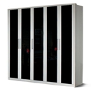 FurnitureToday Rauch Asti White Black Striped Wardrobe