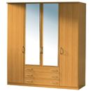 FurnitureToday Rauch Blitz 4 door 3 drawer wardrobe 