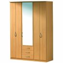 FurnitureToday Rauch Blitz folding 3 door 3 drawer wardobe 