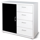 FurnitureToday Rauch Plus 2 White 4 Drawer Bedroom Cupboard
