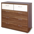 FurnitureToday Rauch Plus 2 Wood Grain 5 Drawer Chest