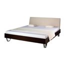 FurnitureToday Rauch Plus 3 Faux leather metal feet bed