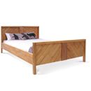 FurnitureToday Reclaimed Teak 5FT diagonal panel bed 