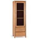 FurnitureToday Reclaimed Teak Glass 1 door 2 drawer cabinet