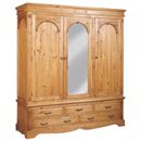FurnitureToday Regency Pine triple wardrobe