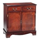 Regency Reproduction 2 Drawer hall cupboard 